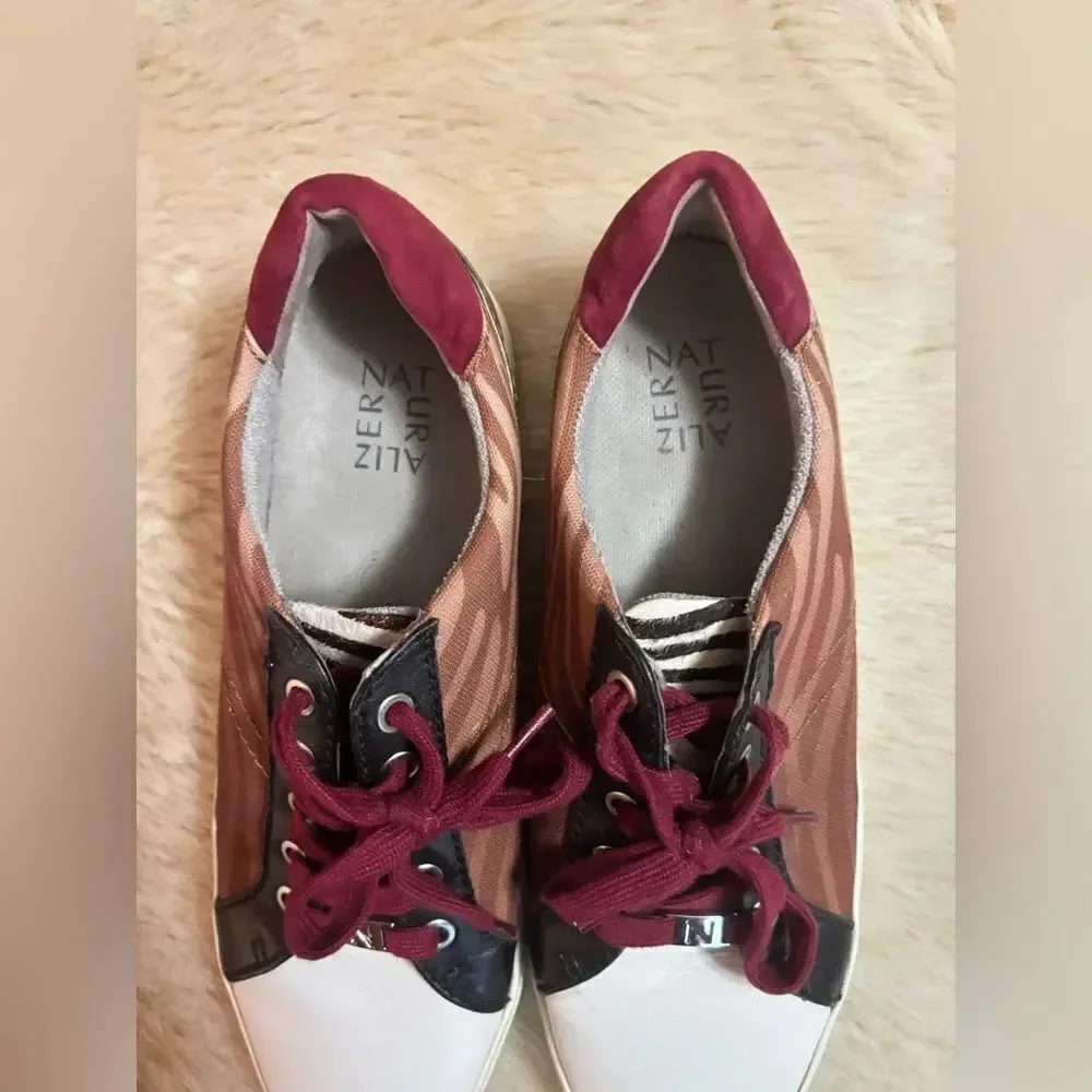 Naturalizer Red and Brown Casual Sneakers